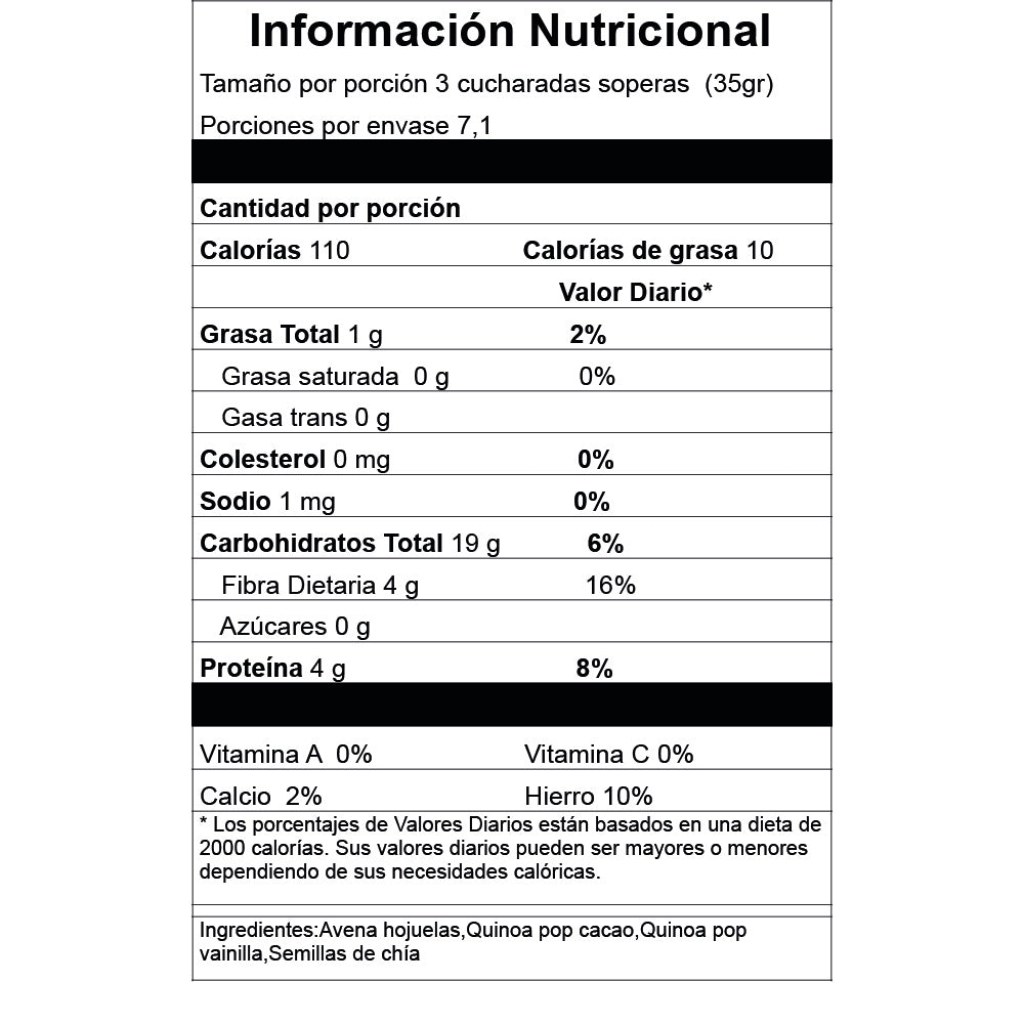 Picture of: Cereal bajo en calorías
