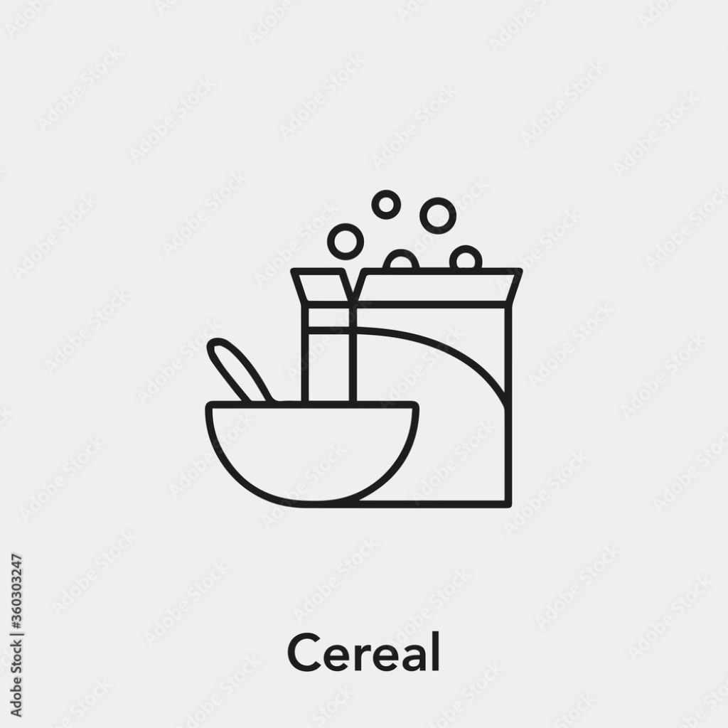 Picture of: cereal icon vector
