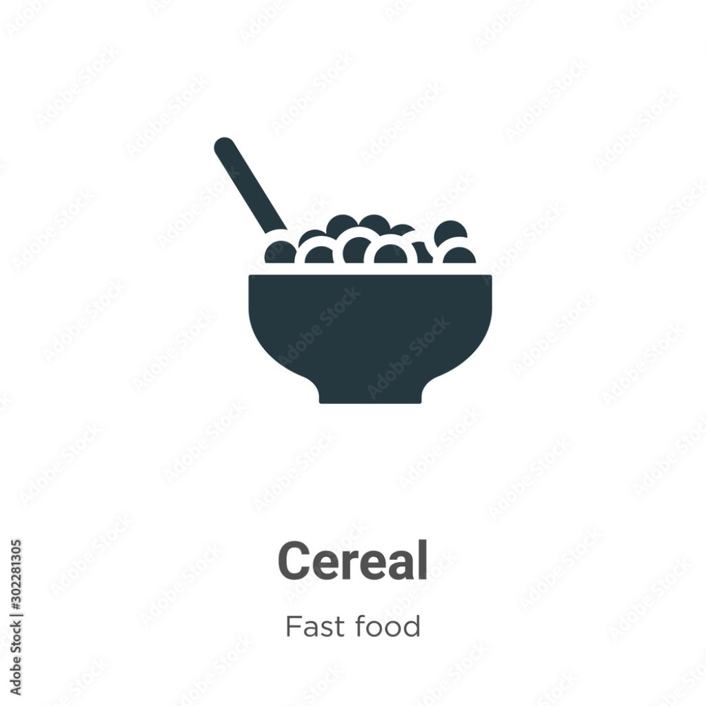 Picture of: Cereal vector icon on white background