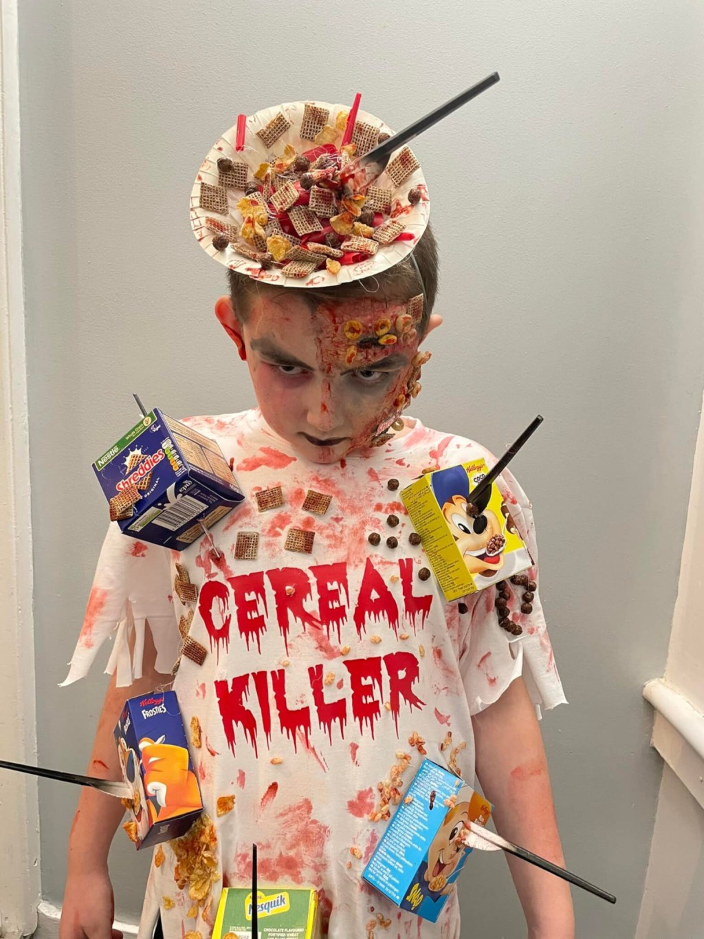 Picture of: Crafty Scots mum dresses son in amazing “cereal killer” costume