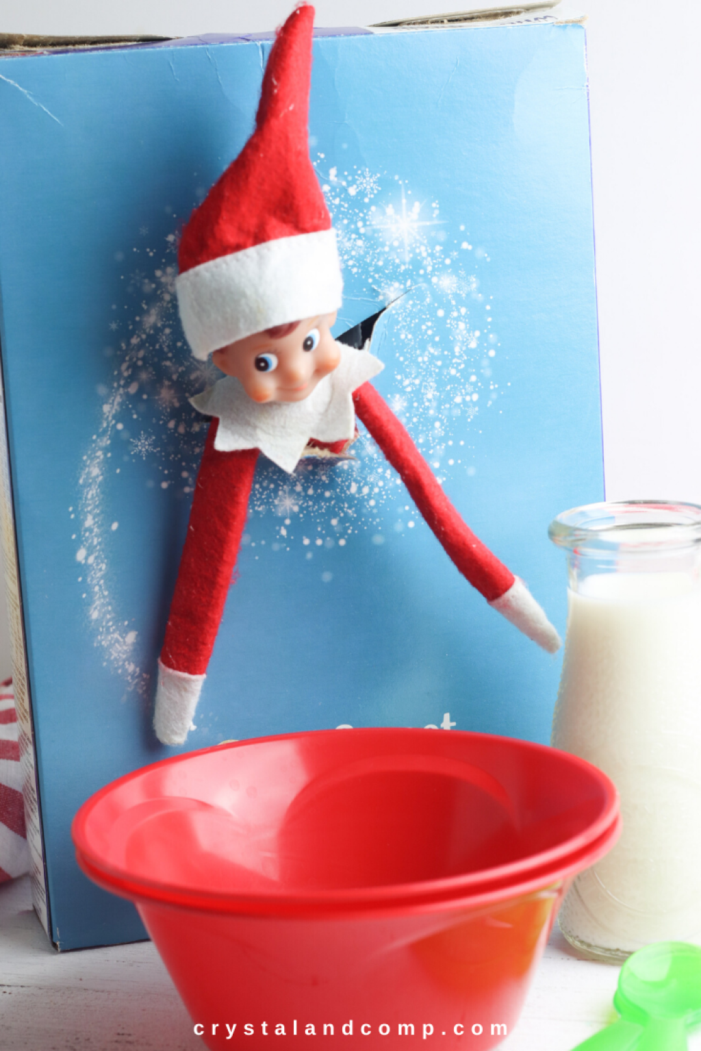 Picture of: Elf on the Shelf Cereal Box Idea