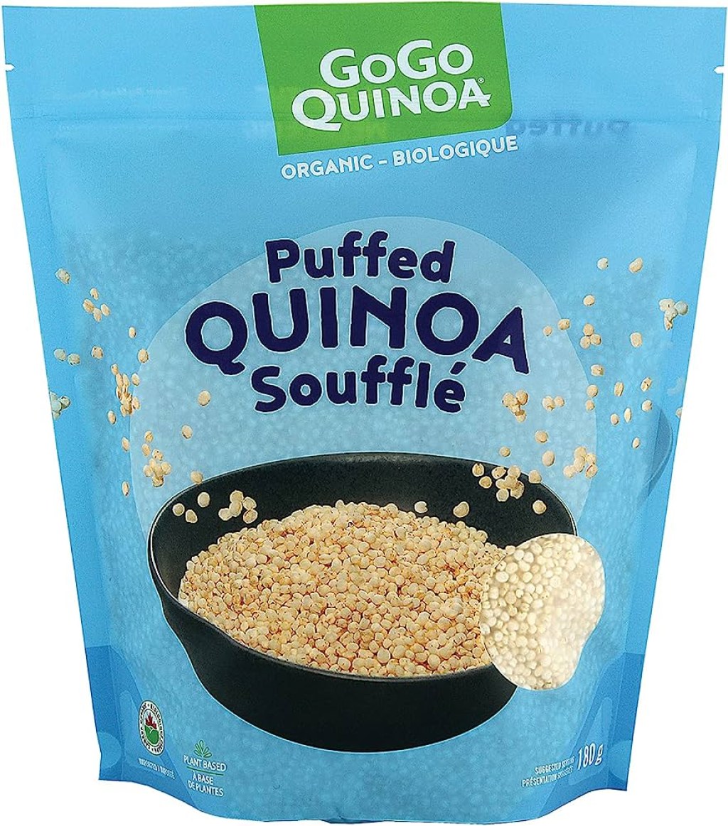 Picture of: GoGo Quinoa Puffed Quinoa Cereal  Cereal used as a Breakfast by adding  Milk or Yogurt  Added to Homemade Cereal Bars or Salads for a Delicious &