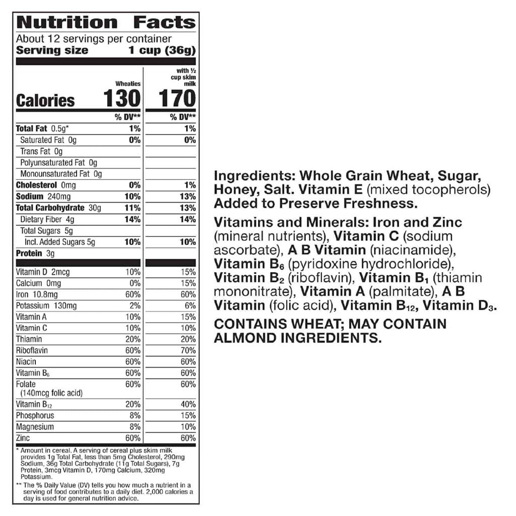 Picture of: Is Wheaties Cereal Healthy? Ingredients & Nutrition Facts