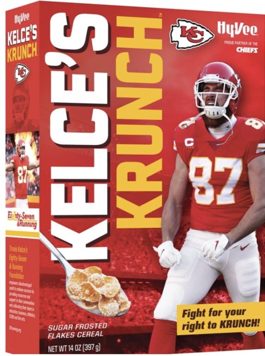 Picture of: Kelce’s Krunch Sugar Frosted Flakes Cereal