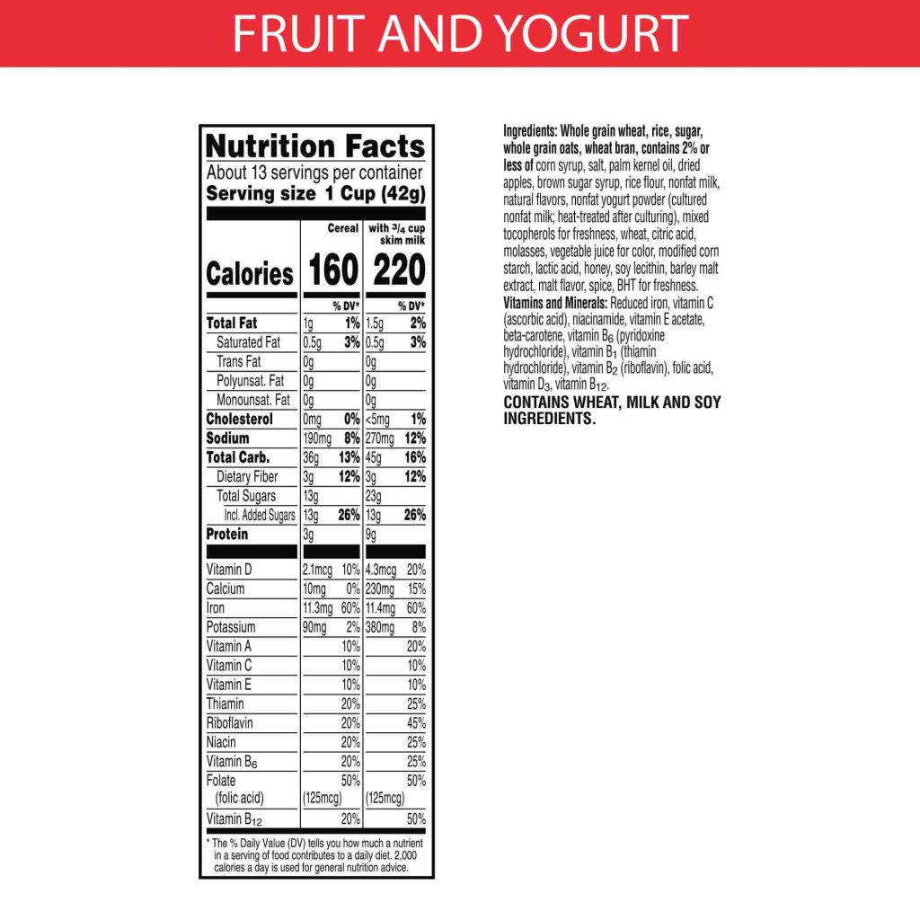 Picture of: Kellogg’s Special K Fruit and Yogurt Cold Breakfast Cereal – Shop