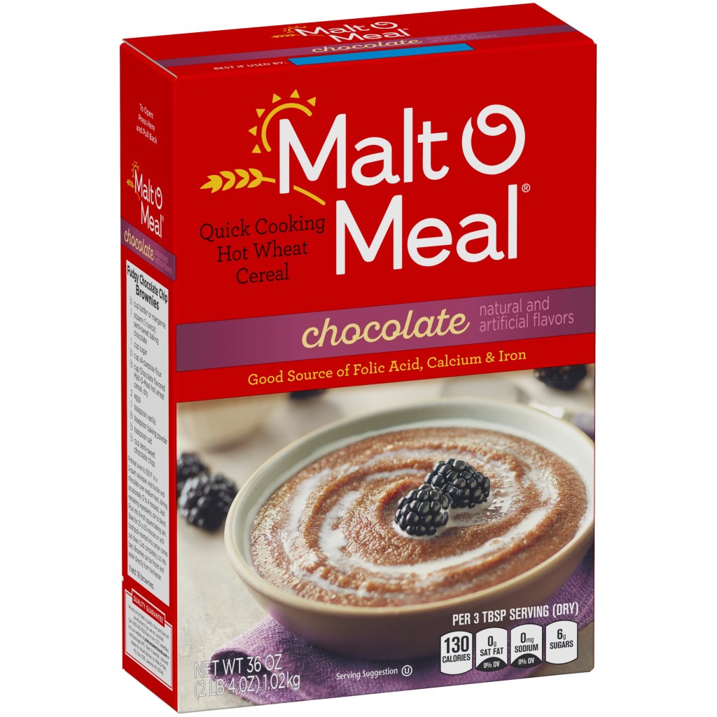 Picture of: Malt-O-Meal Quick Cooking Wheat Hot Cereal, Chocolate,  Oz