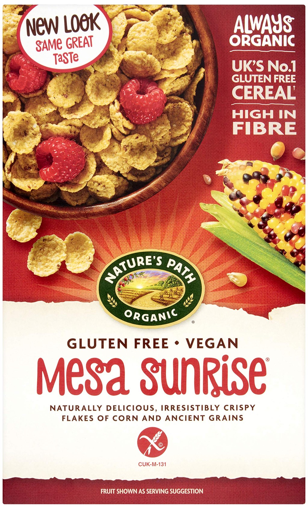Picture of: Nature’s Path Organic Gluten Free Cereal, Mesa Sunrise, High Fibre, Vegan  Breakfast Cereal, Pack of  x  g