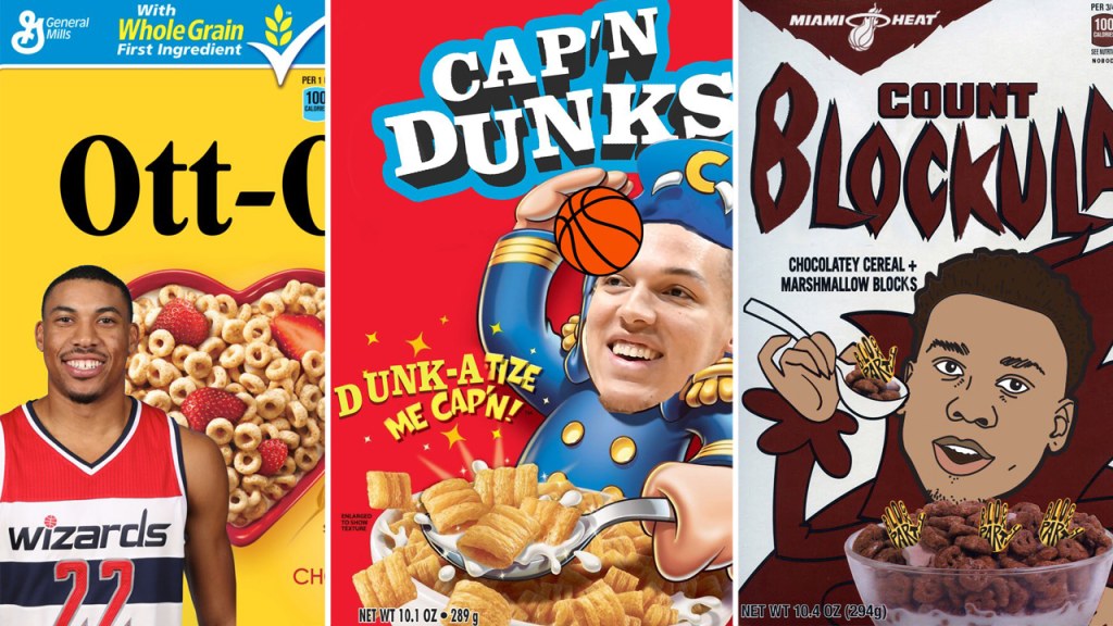 Picture of: NBA Teams Battle over Best ‘NBA Cereal’ Boxes