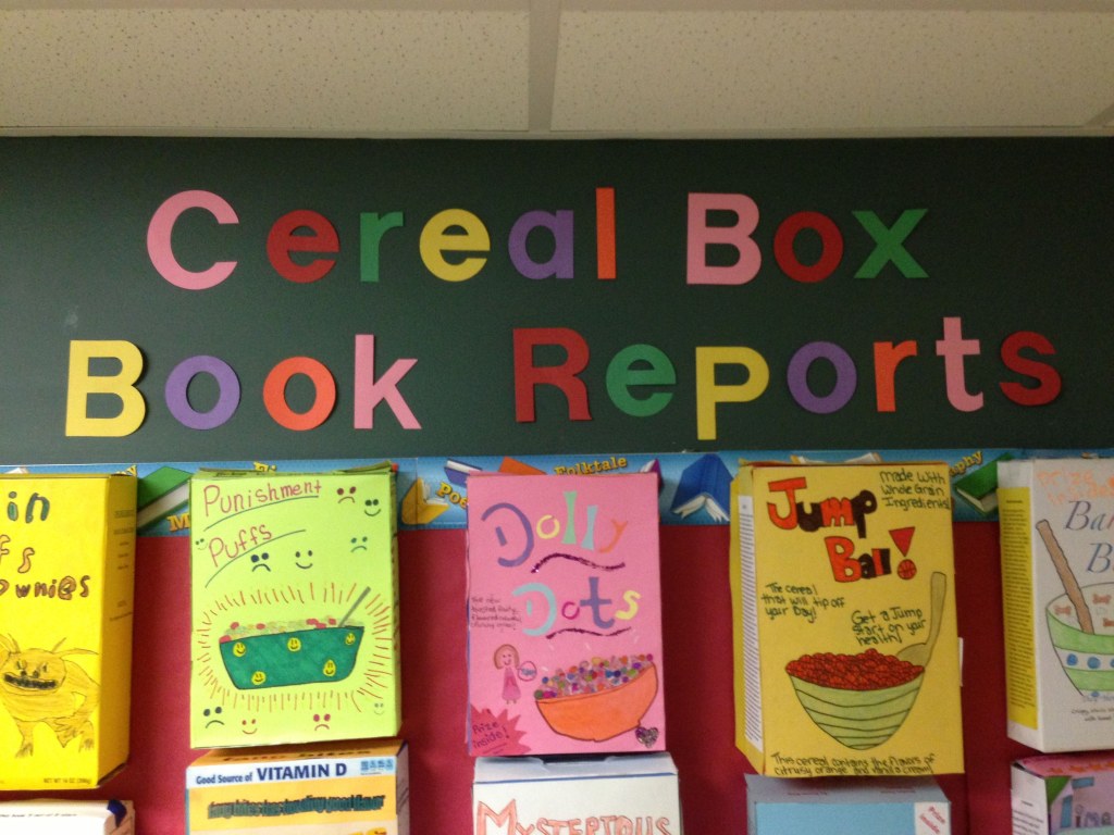 Picture of: Pinterest  Cereal box book report, Book report, Book report templates