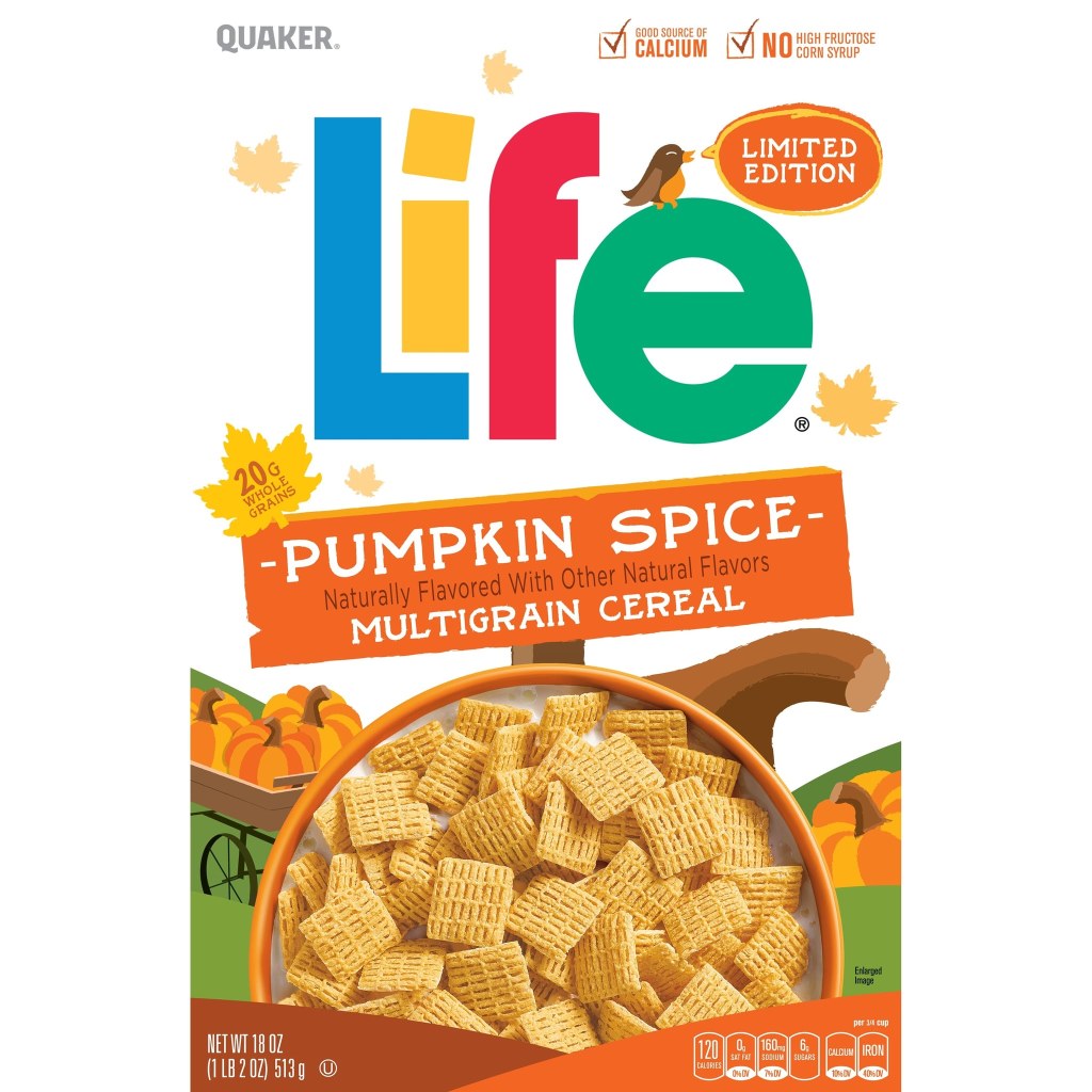 Picture of: Quaker Pumpkin Spice Life Cereal   Pumpkin-Flavored Cereals You