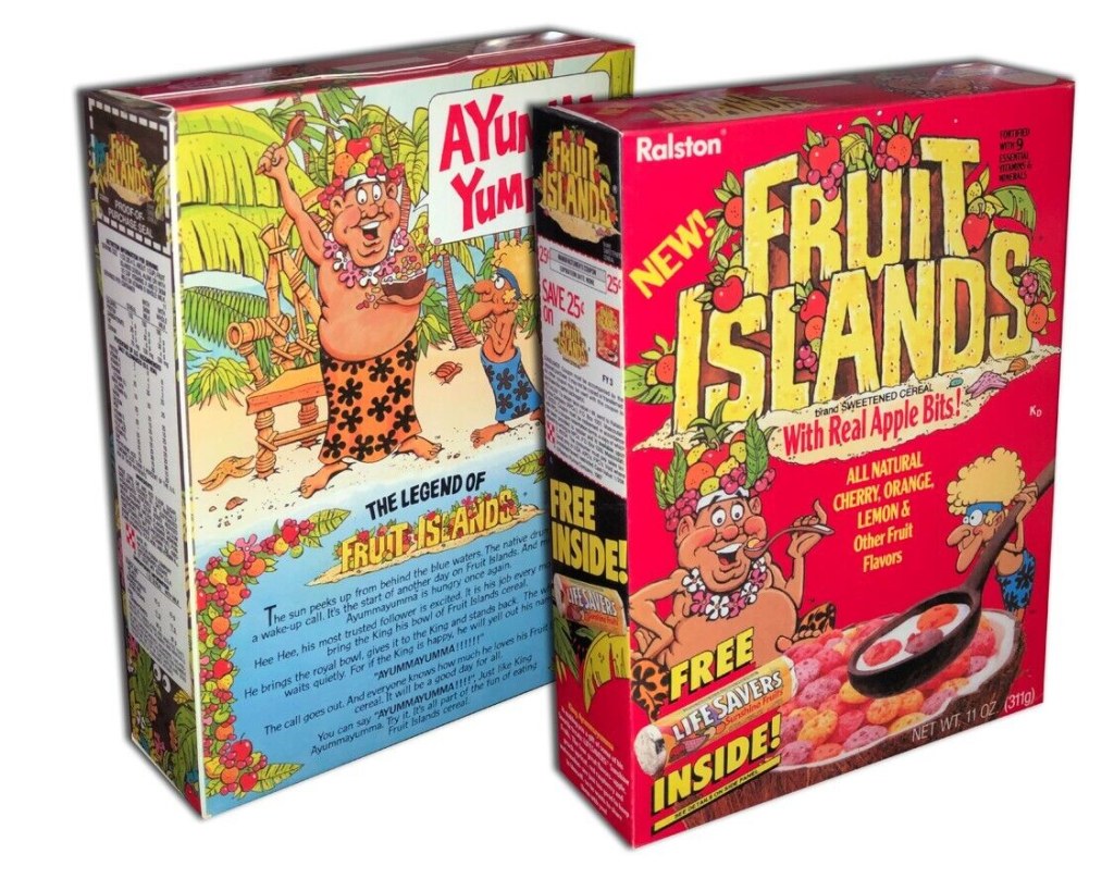 Picture of: Ralston FRUIT ISLANDS Cereal BOX (BOX ONLY)