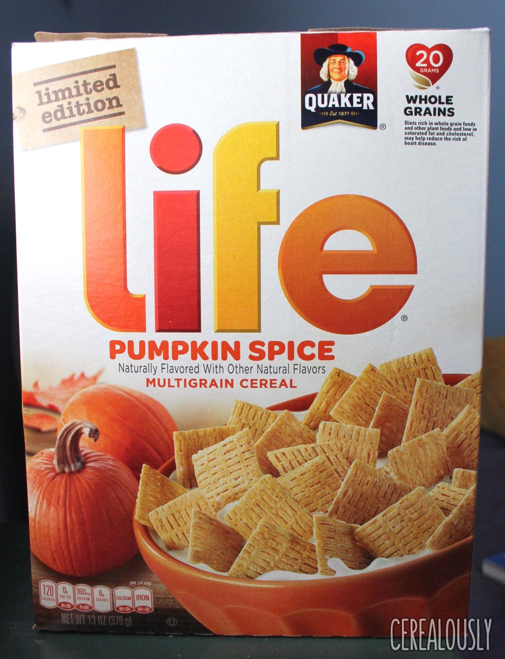 Picture of: Review: Quaker Limited Edition Pumpkin Spice Life Cereal – Cerealously