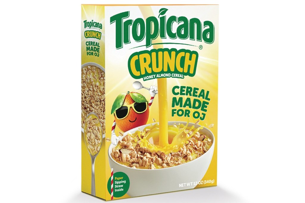 Picture of: Tropicana creates Tropical Crunch Cereal for orange juice – not