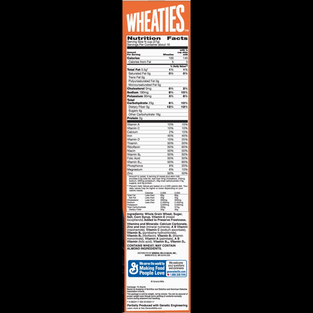 Picture of: Wheaties Cereal: Nutrition & Ingredients  GreenChoice