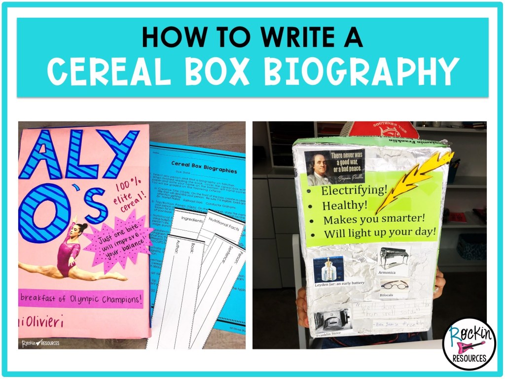 Picture of: How to Write a Cereal Box Biography – Rockin Resources